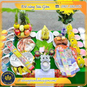 Mâm cúng động thổ gói tiêu chuẩn